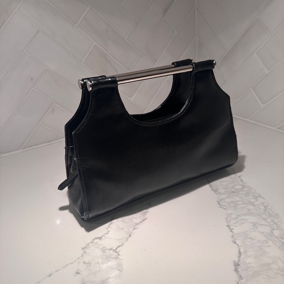 Vintage Faux Leather and Metal Arm Handbag Clutch - Picture 4 of 4